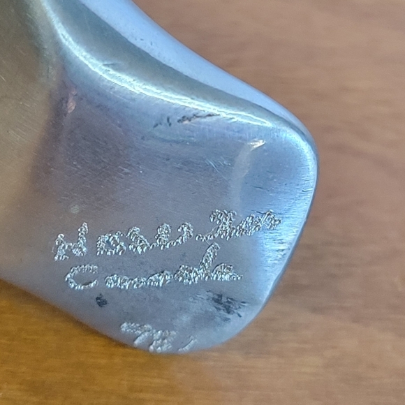 Vintage Hoselton Canada  Signed Bird Sculpture Aluminum - Picture 4 of 7